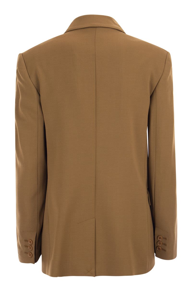 Viscose and wool double-breasted jacket - VOGUERINI