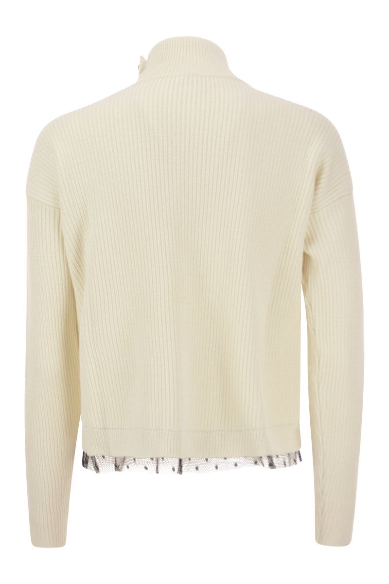 Wool-blend turtleneck sweater - VOGUERINI