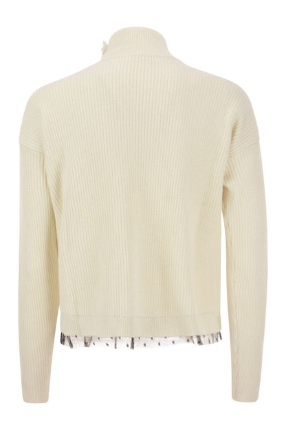 Wool-blend turtleneck sweater - VOGUERINI