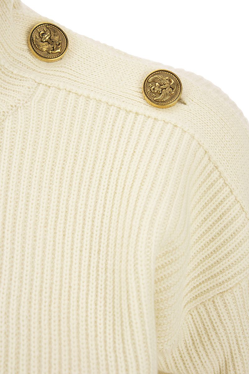 Wool-blend turtleneck sweater - VOGUERINI