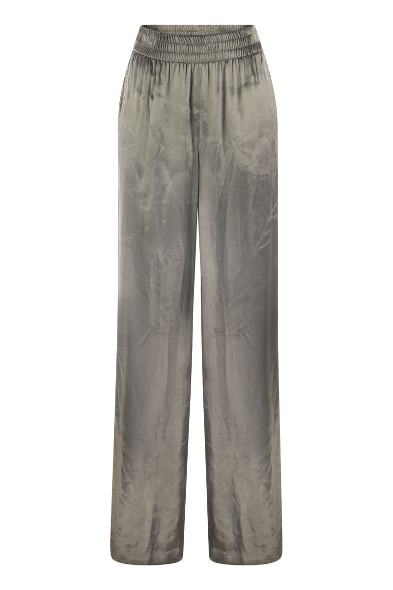 Liquid velvet trousers - VOGUERINI