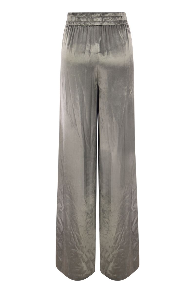 Liquid velvet trousers - VOGUERINI