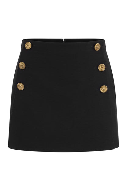 Viscose and wool shorts skirt - VOGUERINI