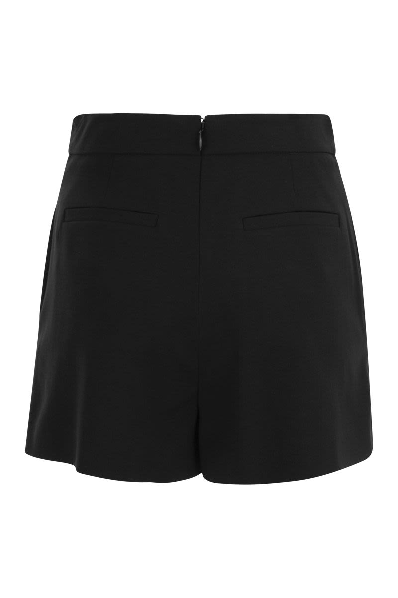 Viscose and wool shorts skirt - VOGUERINI