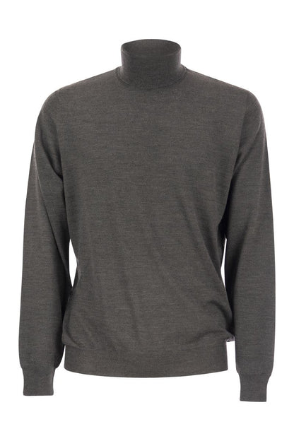 Turtleneck sweater in virgin wool - VOGUERINI