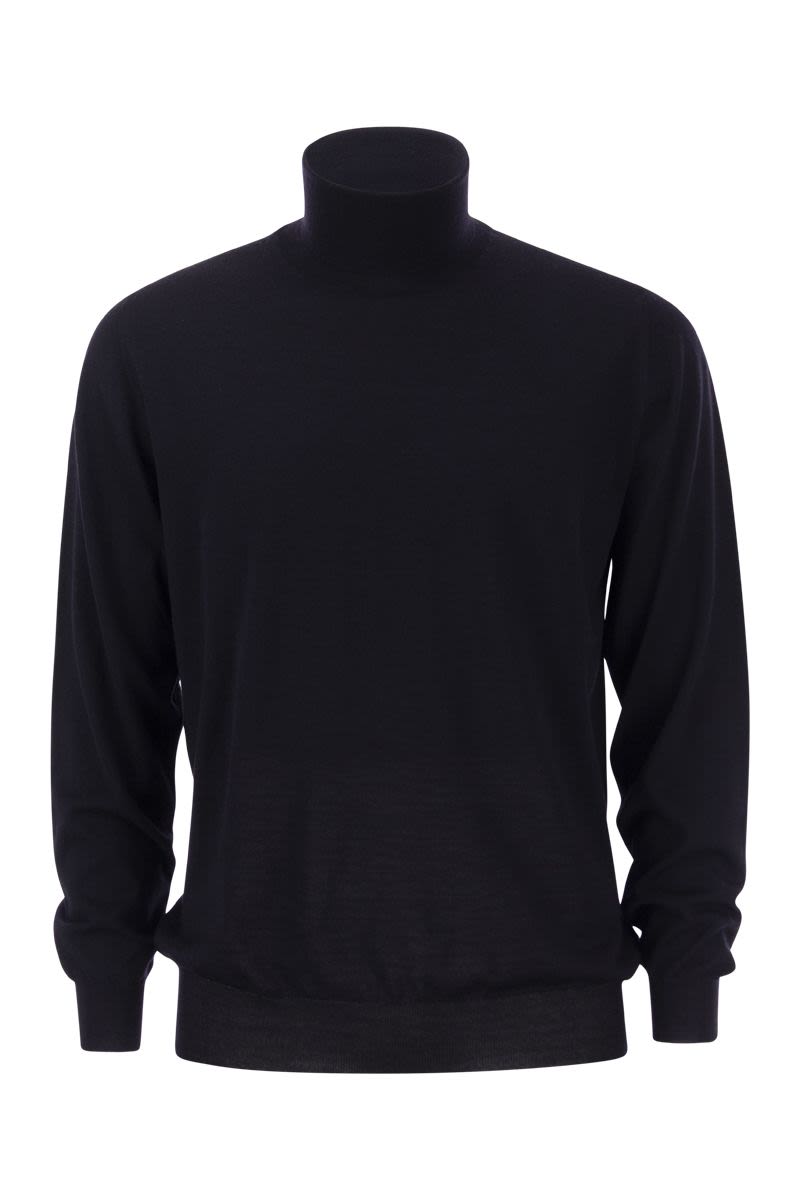 Turtleneck sweater in virgin wool - VOGUERINI