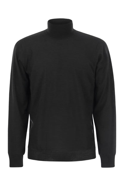 Turtleneck sweater in virgin wool - VOGUERINI