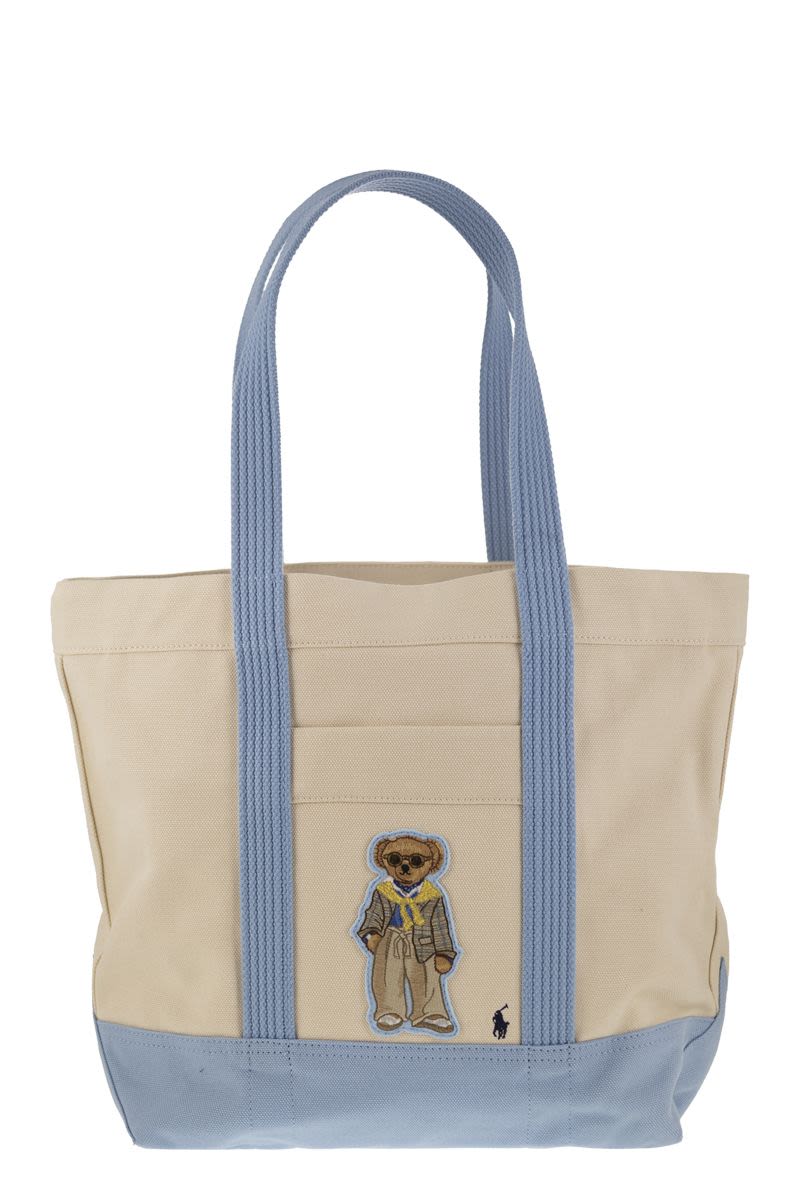 Polo Bear canvas tote - VOGUERINI