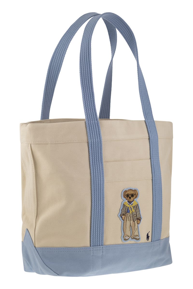 Polo Bear canvas tote - VOGUERINI