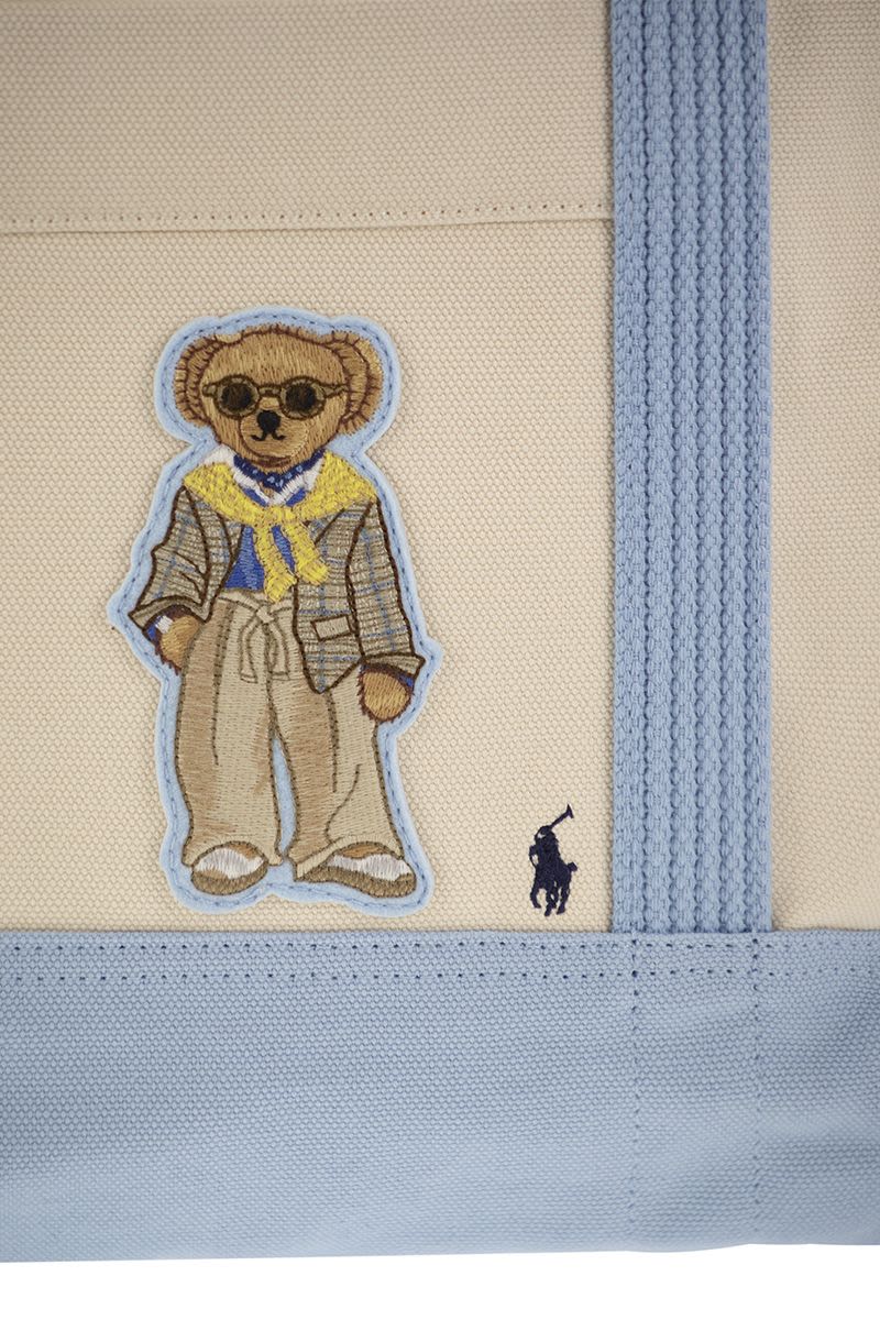 Polo Bear canvas tote - VOGUERINI