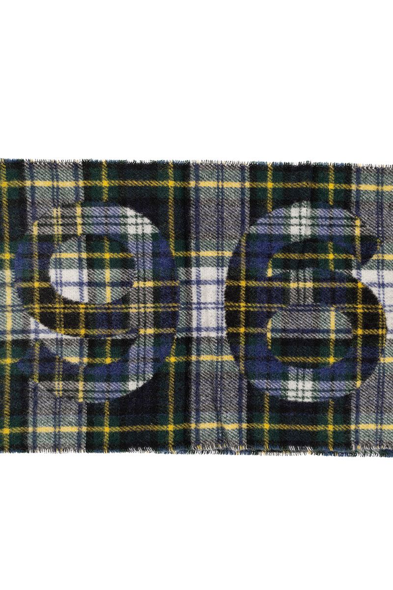 Wool blend check scarf - VOGUERINI