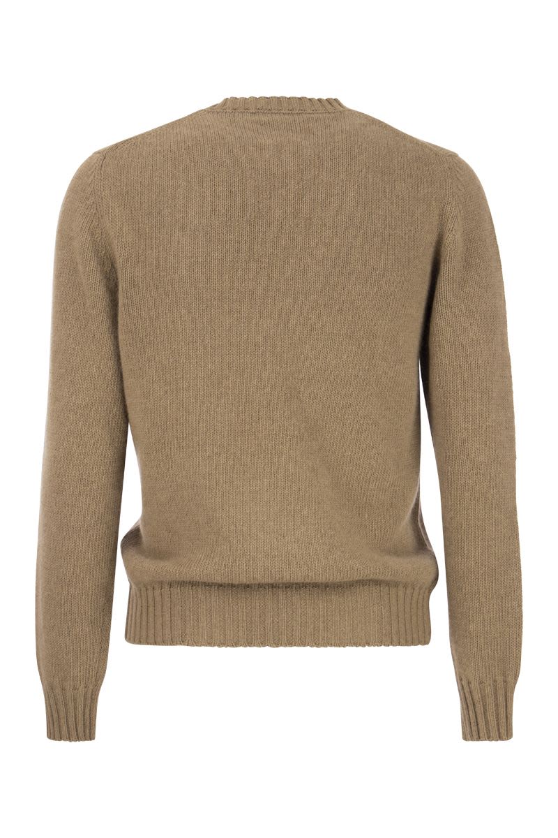 Crew-neck pullover in wool and Angora blend - VOGUERINI