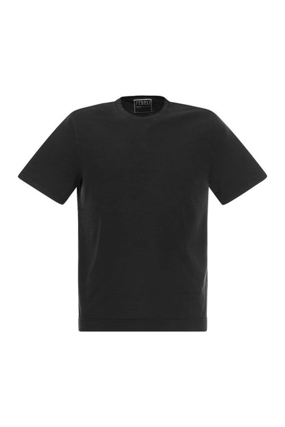 Crew-neck cotton T-shirt - VOGUERINI