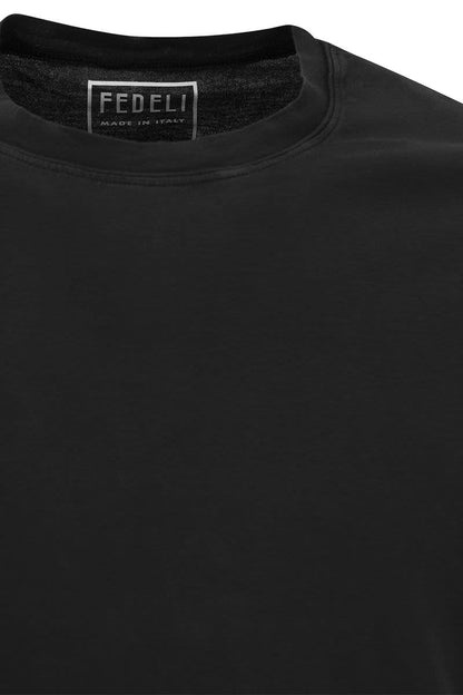 Crew-neck cotton T-shirt - VOGUERINI