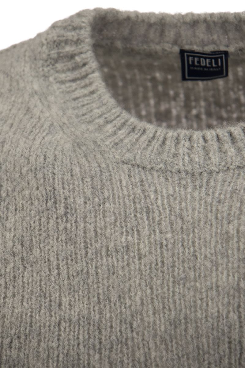 Wool and cashmere crew-neck jumper - VOGUERINI