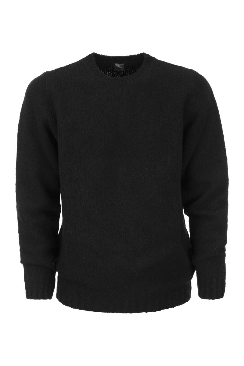 Wool and cashmere crew-neck jumper - VOGUERINI