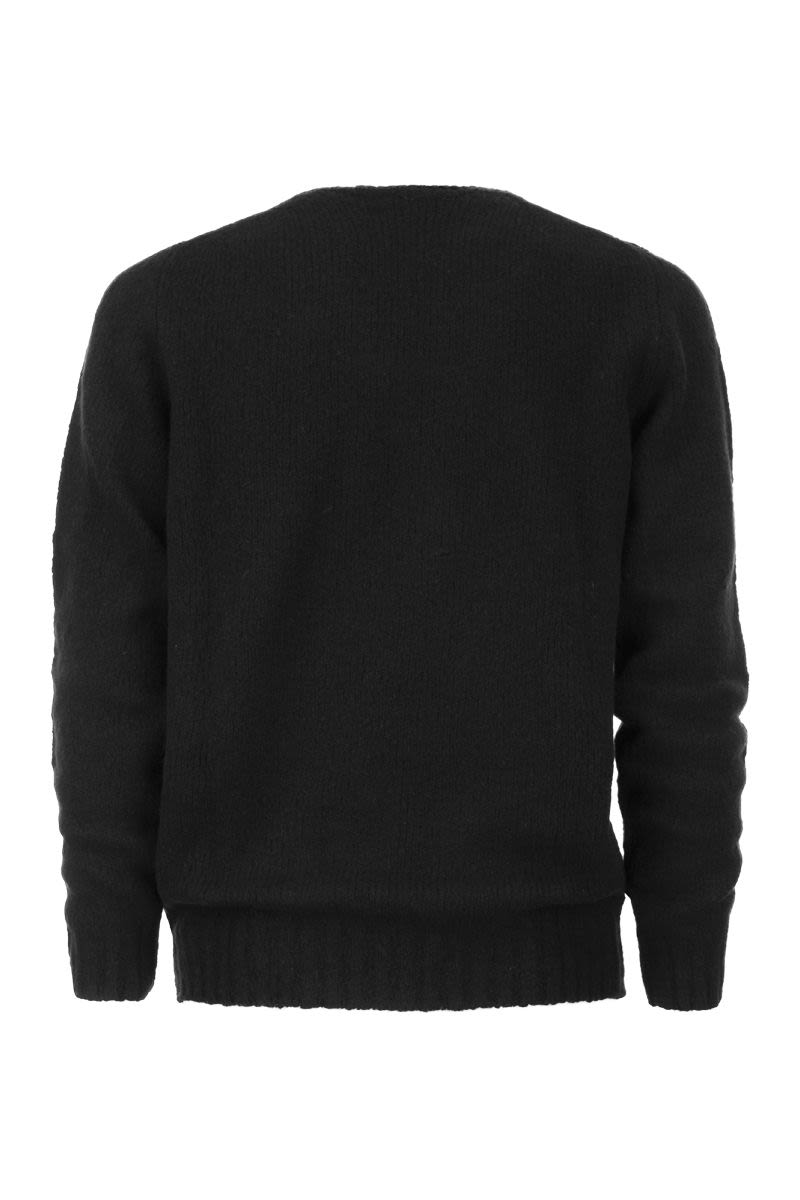 Wool and cashmere crew-neck jumper - VOGUERINI