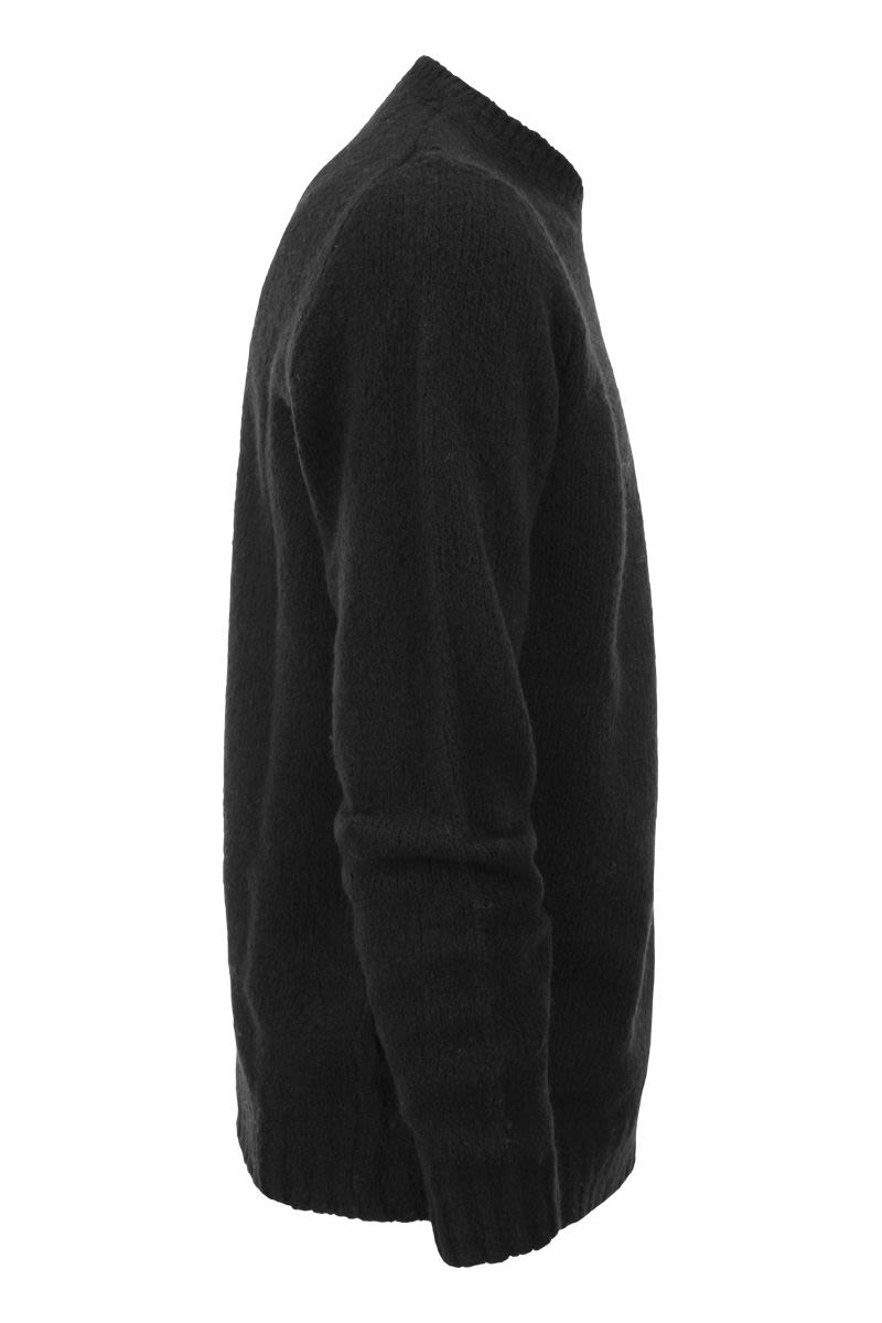 Wool and cashmere crew-neck jumper - VOGUERINI