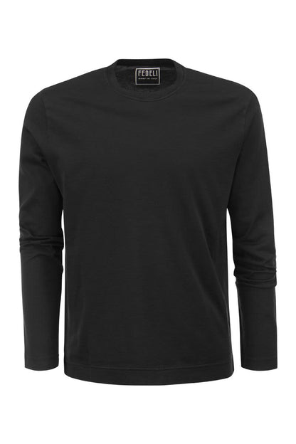 Long-sleeved organic cotton t-shirt - VOGUERINI