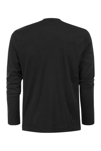 Long-sleeved organic cotton t-shirt - VOGUERINI