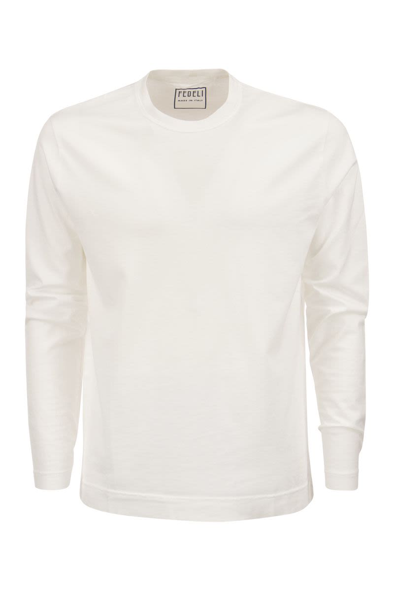 Long-sleeved organic cotton t-shirt - VOGUERINI