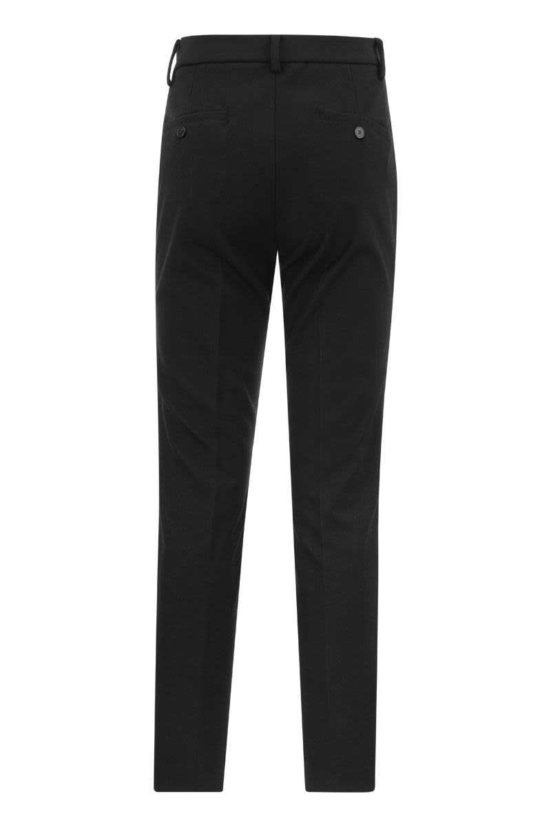 OZONO - Gabardine trousers - VOGUERINI