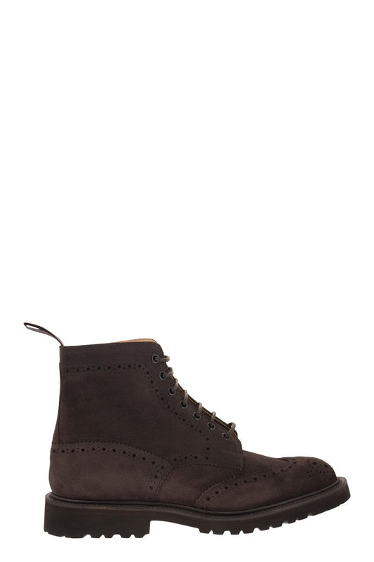 STOW - Suede laced boot - VOGUERINI