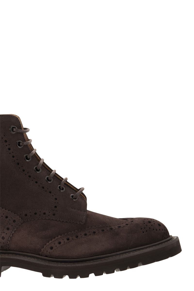 STOW - Suede laced boot - VOGUERINI