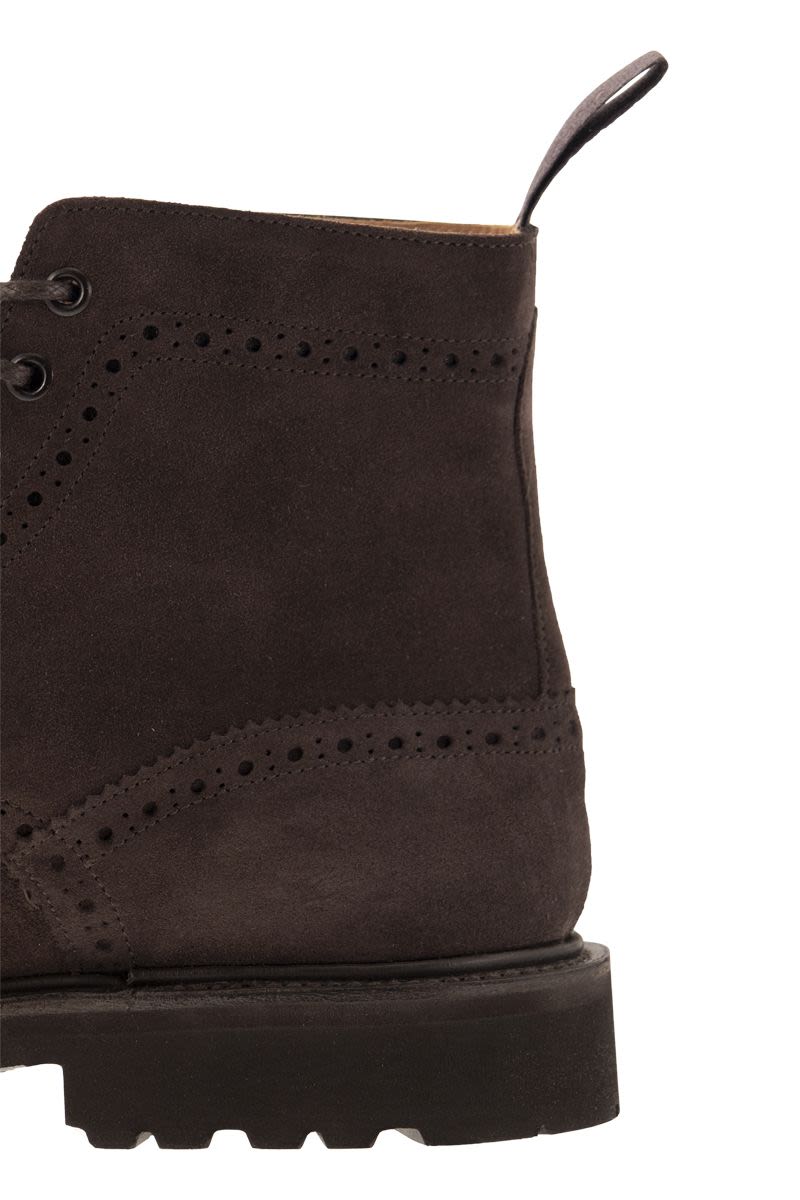 STOW - Suede laced boot - VOGUERINI