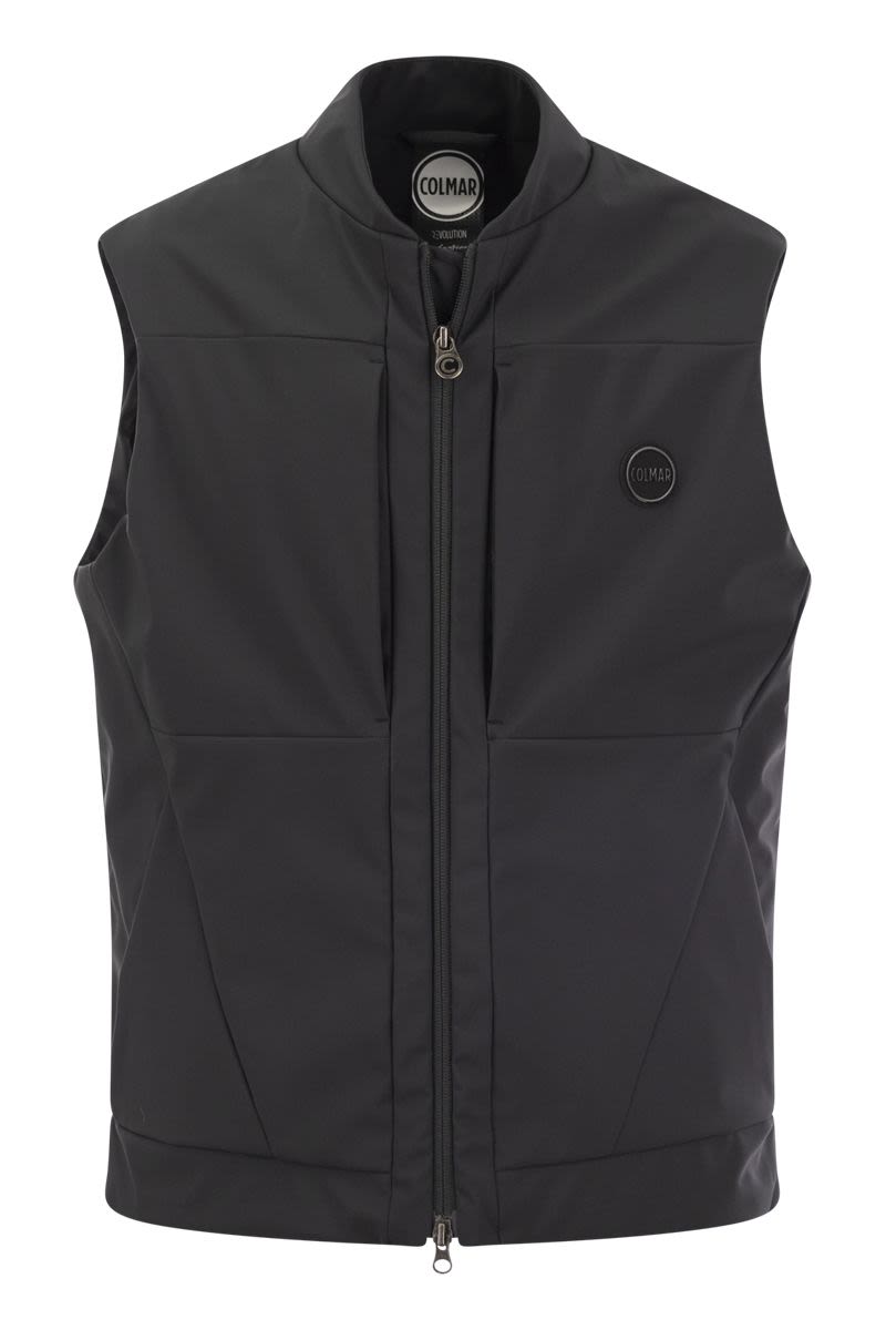 Plain-coloured waistcoat with bottom adjustment - VOGUERINI