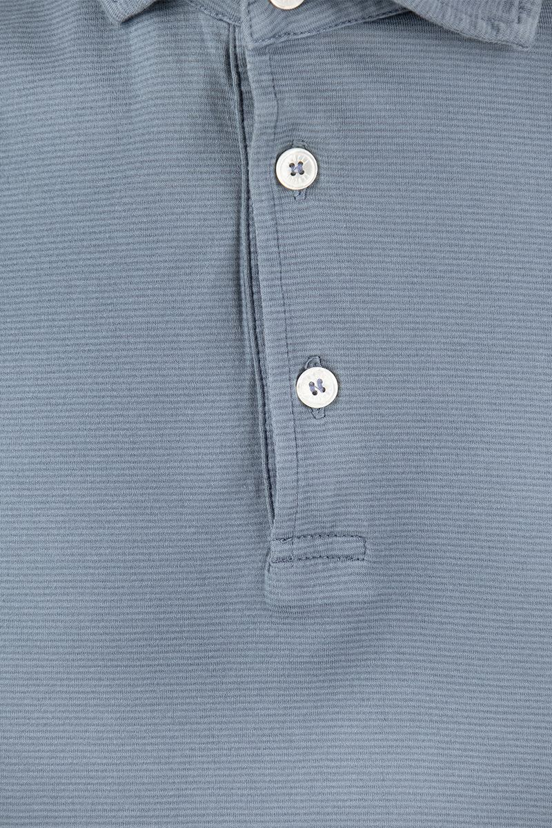 Long-sleeved cotton polo shirt - VOGUERINI