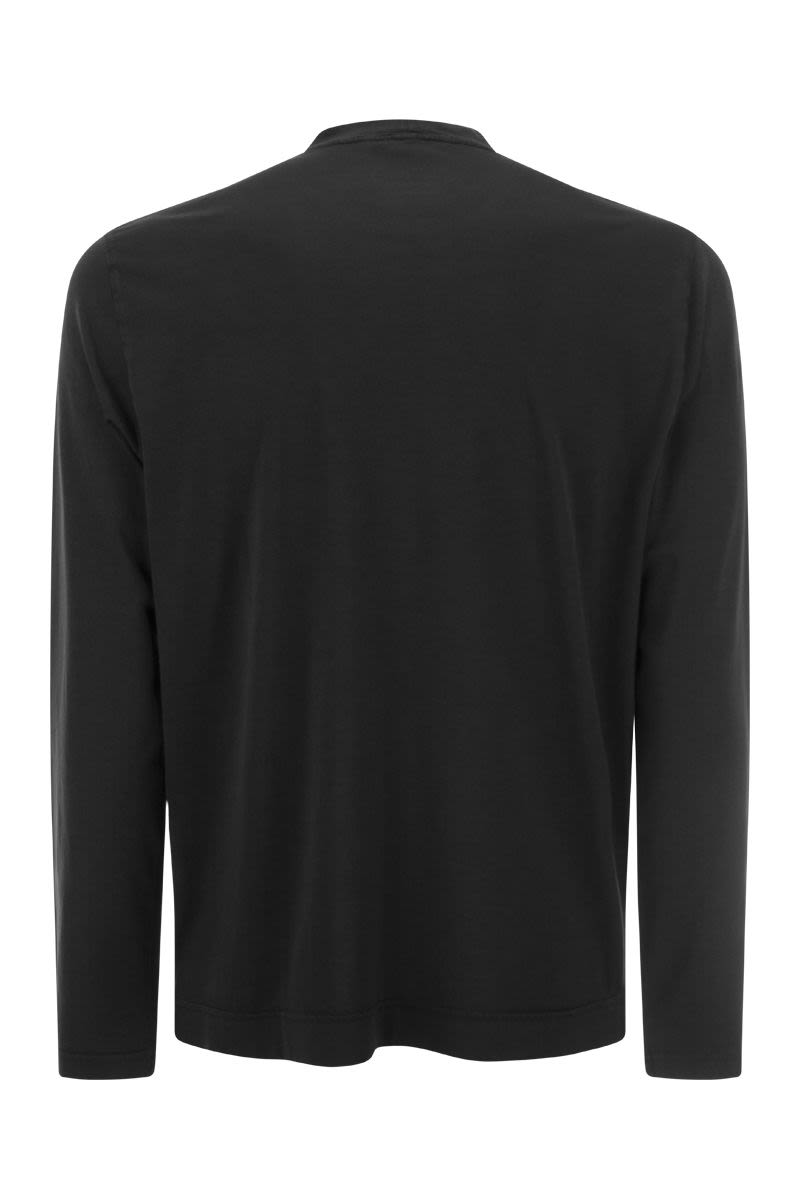 Long-sleeved crew-neck T-shirt - VOGUERINI