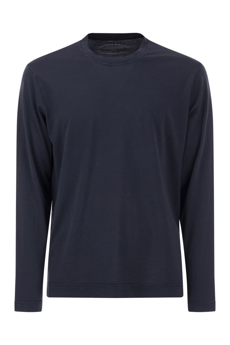 Long-sleeved crew-neck T-shirt - VOGUERINI