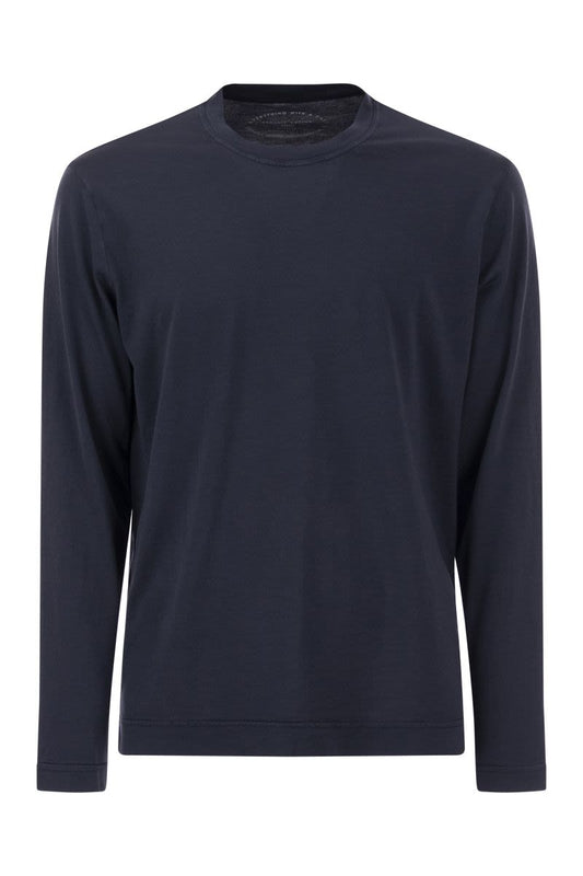 Long-sleeved crew-neck T-shirt - VOGUERINI