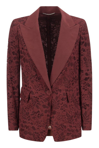 CANZONE - Lace and silk Blazer - VOGUERINI