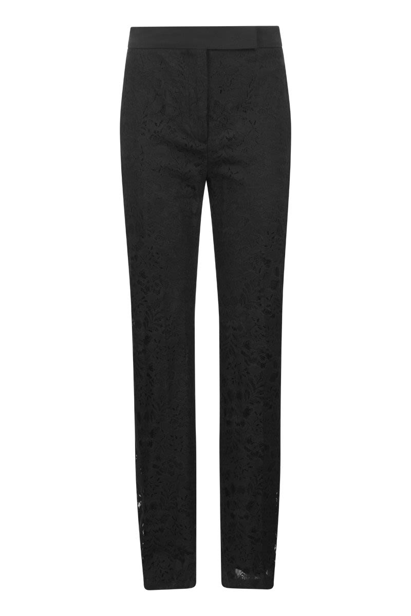 UNCINO - rebrodè lace trousers - VOGUERINI