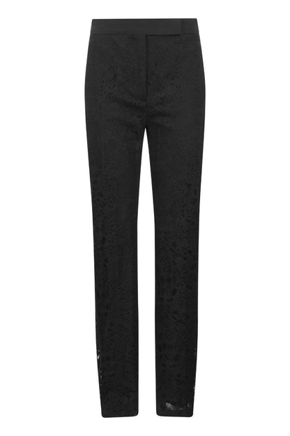 UNCINO - rebrodè lace trousers - VOGUERINI