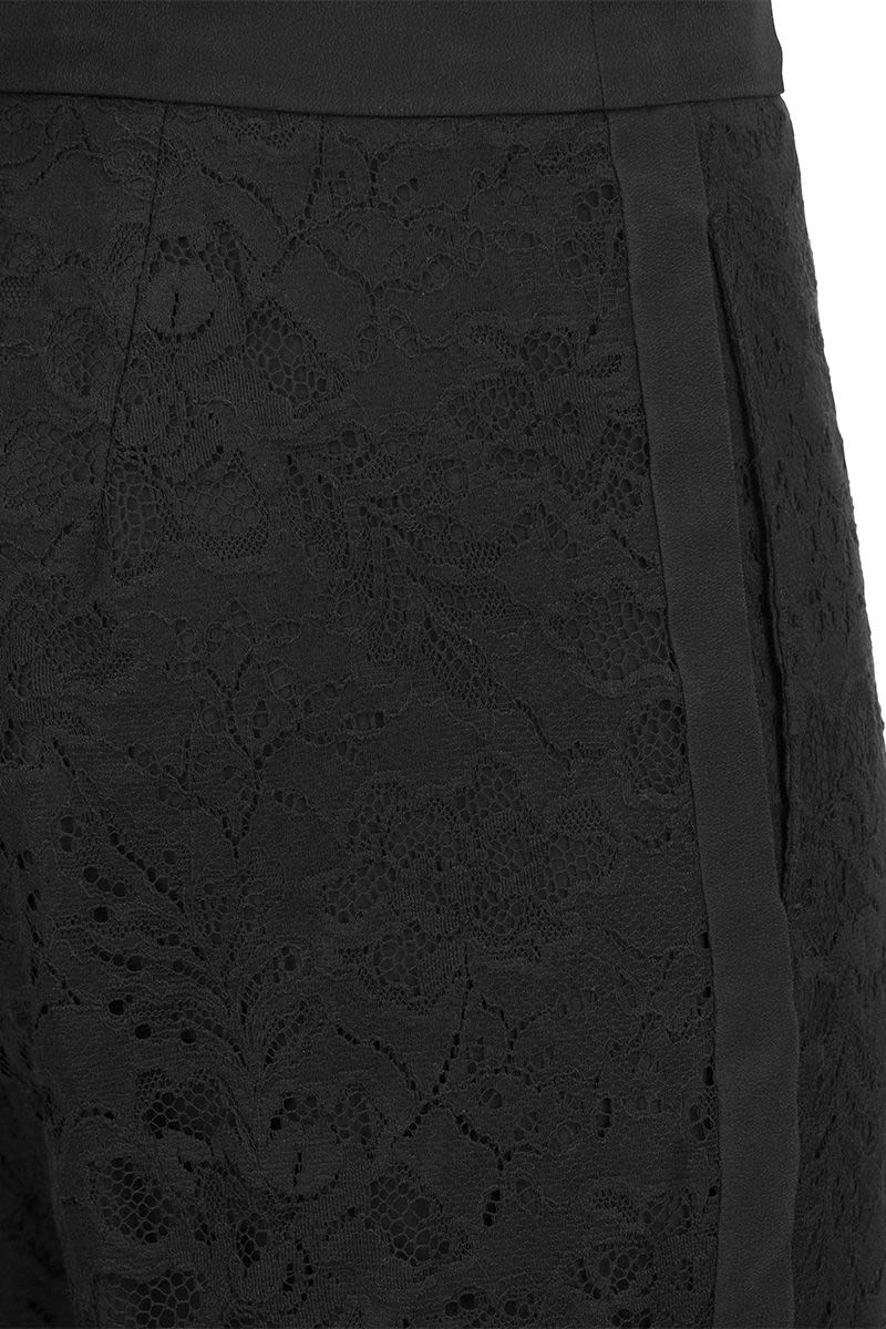 UNCINO - rebrodè lace trousers - VOGUERINI