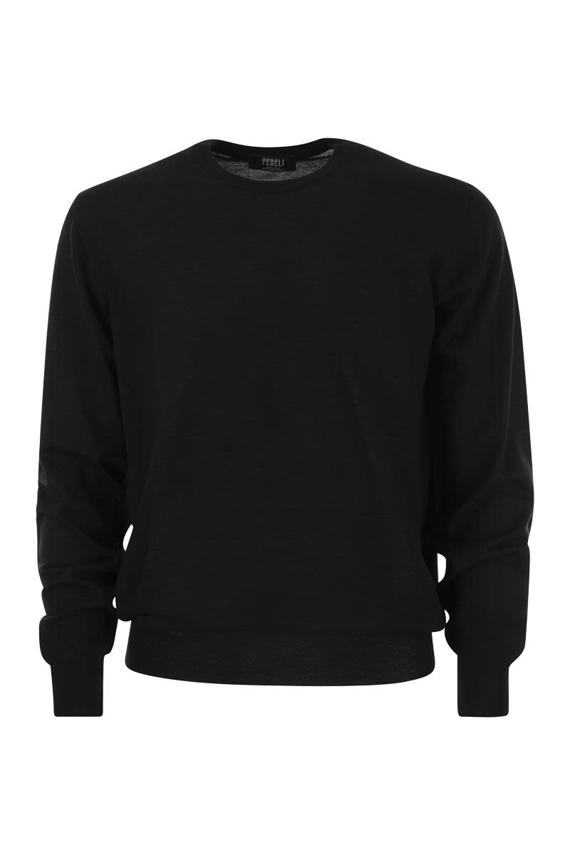 Crew-neck jumper in wool - VOGUERINI