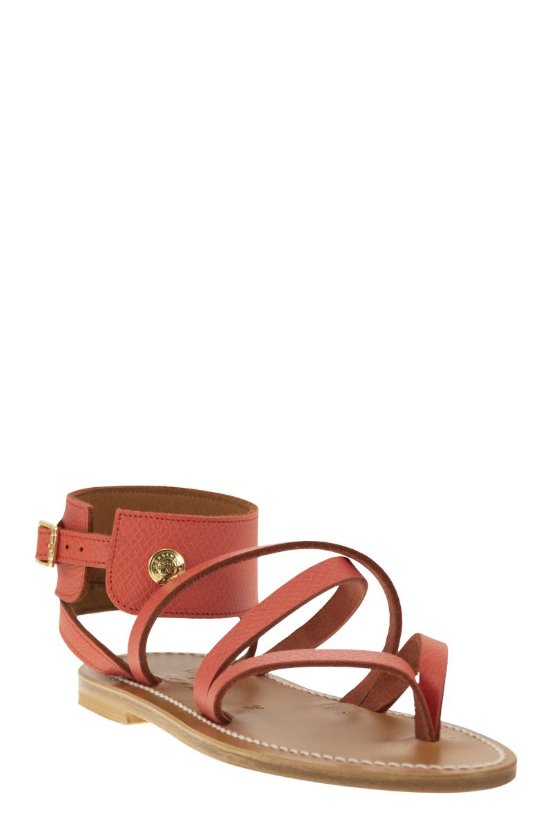 Longchamp x K.Jacques leather sandals - VOGUERINI