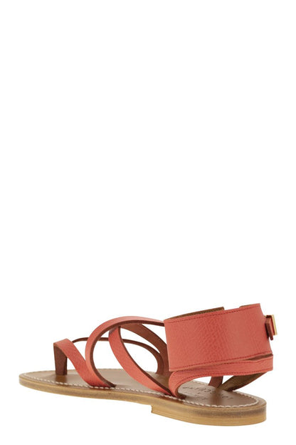 Longchamp x K.Jacques leather sandals - VOGUERINI