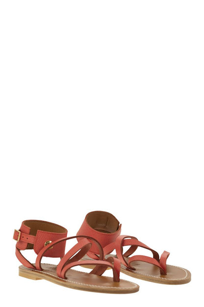 Longchamp x K.Jacques leather sandals - VOGUERINI