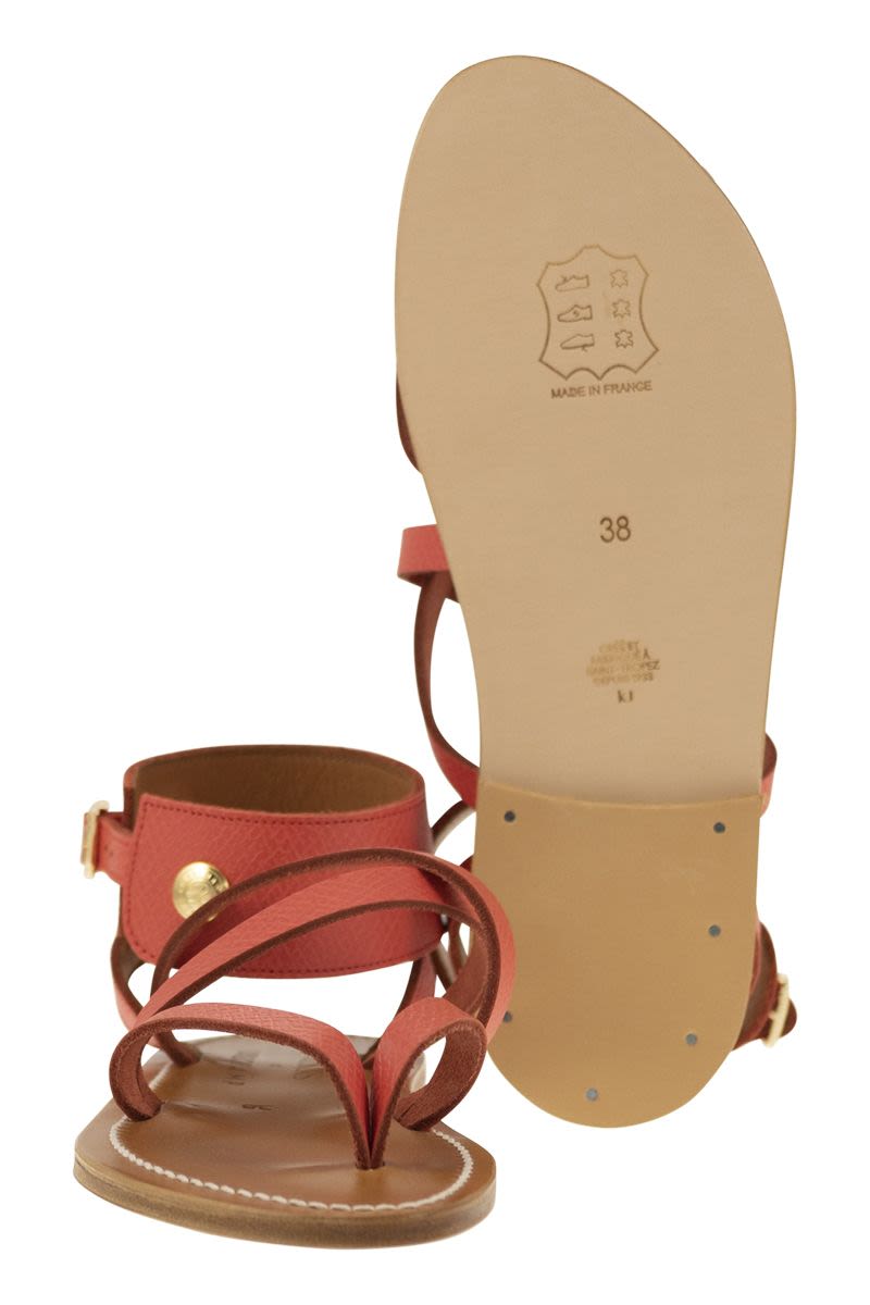 Longchamp x K.Jacques leather sandals - VOGUERINI