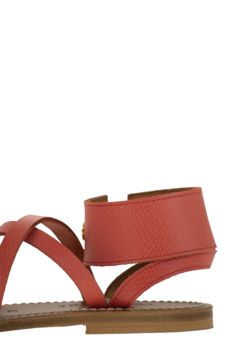 Longchamp x K.Jacques leather sandals - VOGUERINI