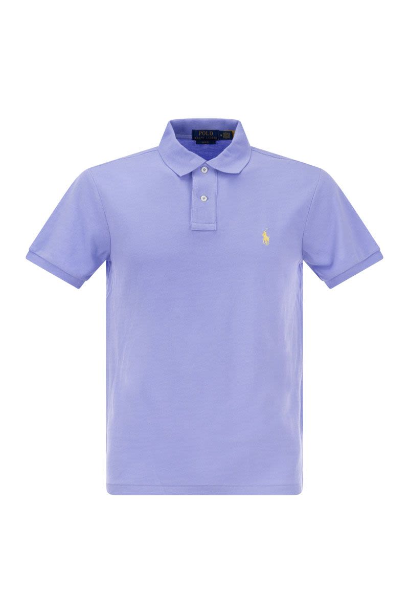 Slim-fit pique polo shirt - VOGUERINI