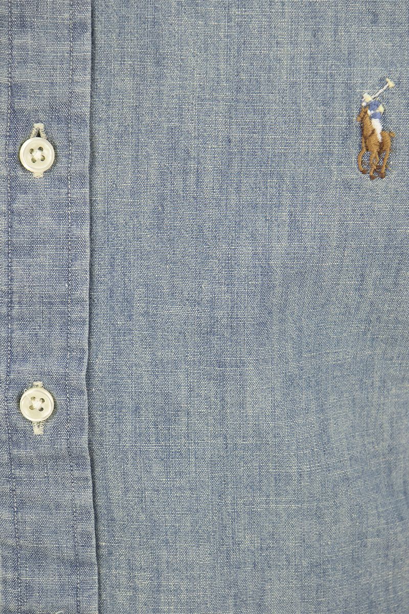 Slim-Fit Chambray Shirt - VOGUERINI