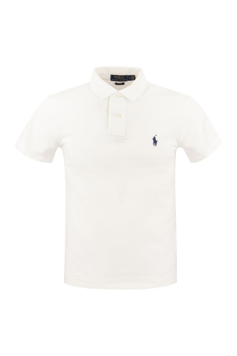 Slim-Fit Pique Polo Shirt - VOGUERINI