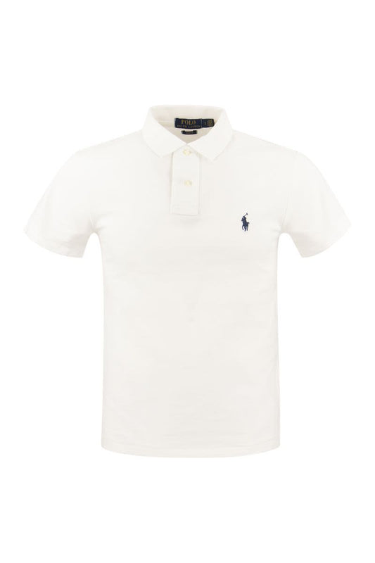 Slim-Fit Pique Polo Shirt - VOGUERINI