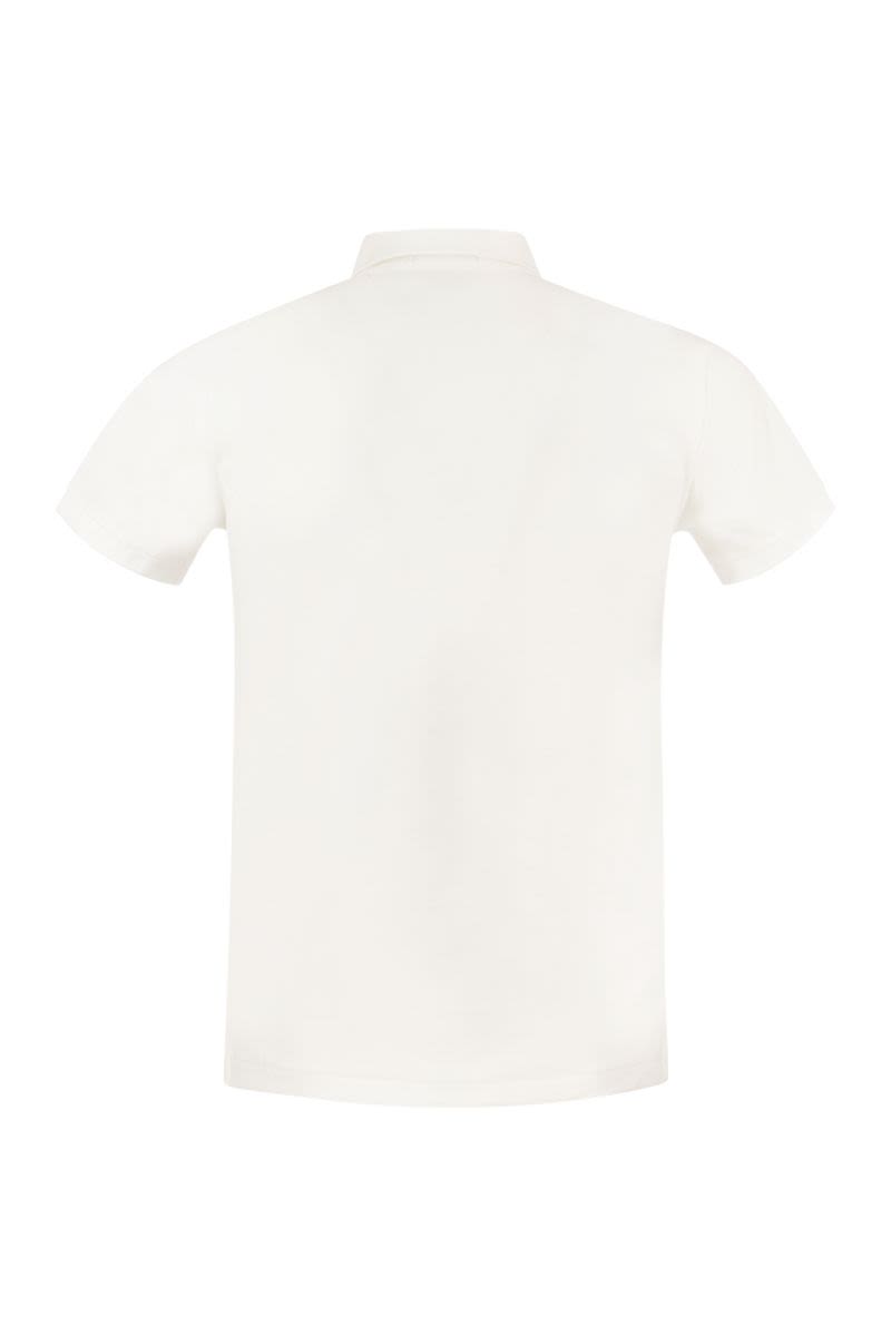 Slim-Fit Pique Polo Shirt - VOGUERINI