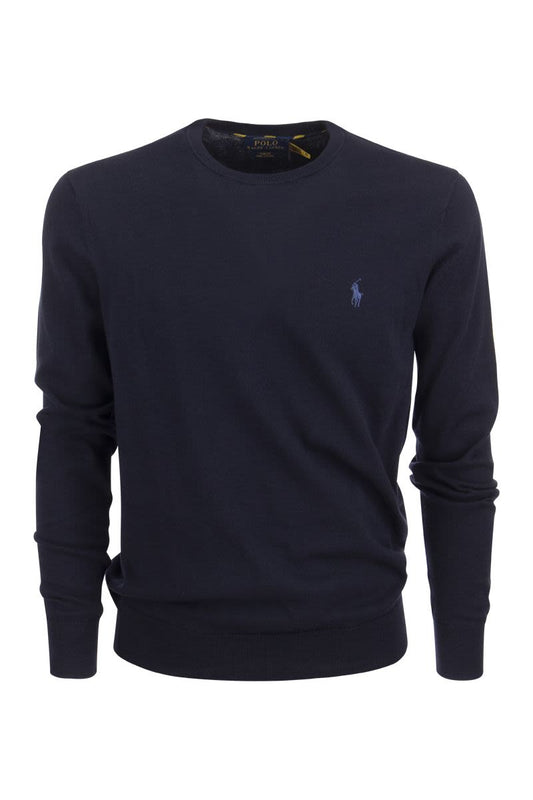 Slim Fit Cotton Sweater - VOGUERINI